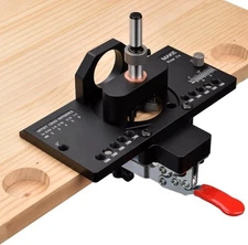 Metal Concealed Hinge Jig with Quick Clamp and Dust Vacuum Adapter Concealed... 