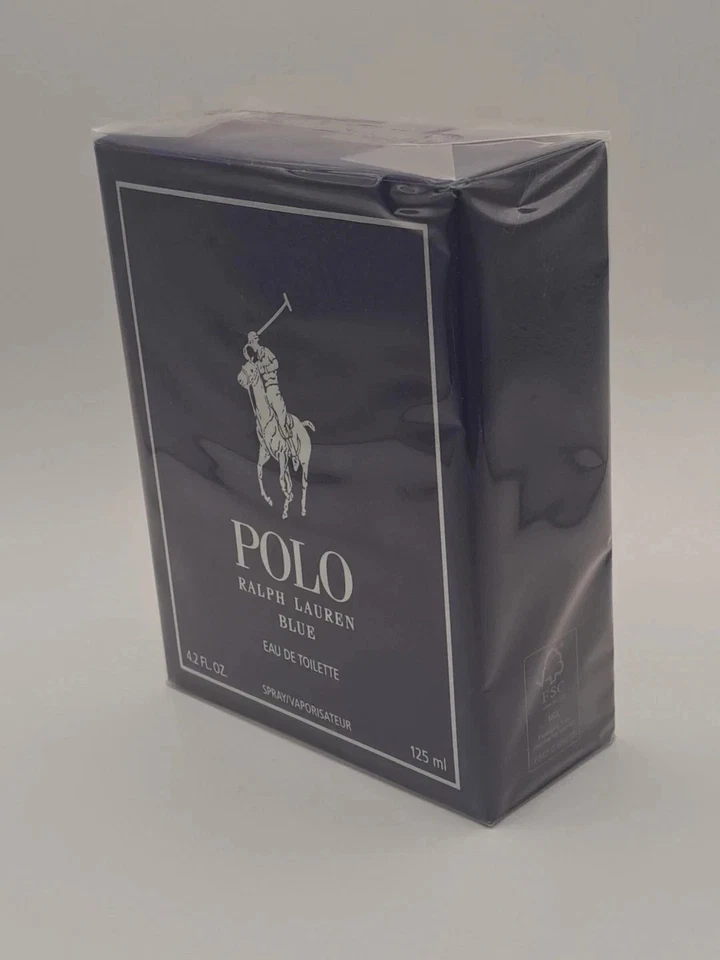 Ralph Lauren Polo Azul Eau de Toilette Hombre Colonia 4.2 OZ Foto 2 de 4