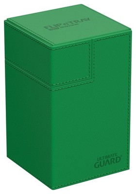 Ultimate Guard Flip`n`Tray 100+ Monocolor Green 100+ Green