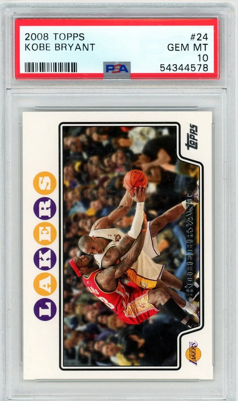 2008 Topps Kobe Bryant #24 PSA 10