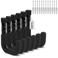 SEDY 6-Piece Heavy Duty Garage Storage Hooks, Wall Mount J Utility Hooks Hold...