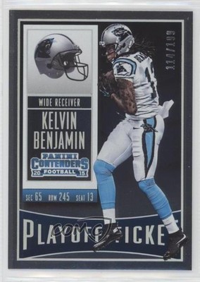 2015 Panini Contenders Playoff Ticket 114/199 Kelvin Benjamin #43 03wd