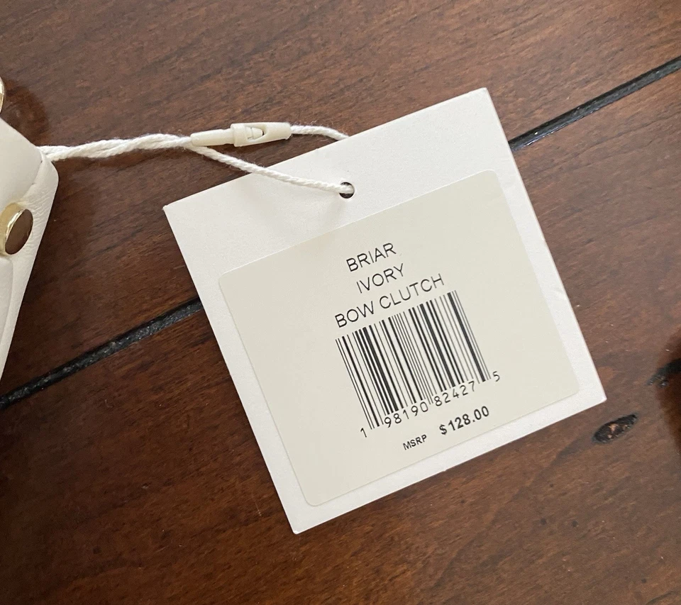 NUEVO CON ETIQUETAS $128 Dolce Vita Marfil Briar Bow Bolso sin asas Hombro EvePurse Convertible Foto 4 de 4