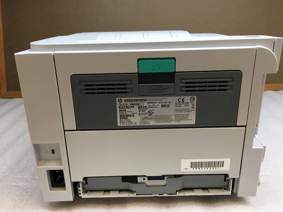 HP LaserJet P2035 CE461A Workgroup Monochrome Laser Printer 1.5k Pg w/ 80% Toner - Image 4 of 4