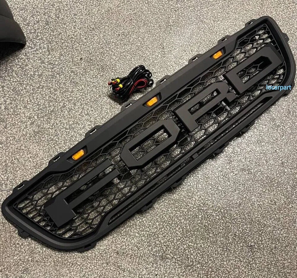 For Ford F150 Grill 1999 2000 01 02 2003 Raptor Style Front Mesh Grille w/Letter - Image 4 of 4