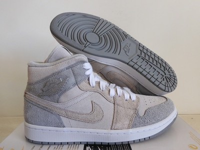 Nike Air Jordan 1 Mid Se Particle Grey-College Grey Womens Sz 11 [DO7139-002]