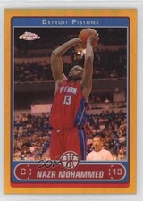 2006-07 Topps Chrome Gold Refractor 13/25 Nazr Mohammed #114 09is