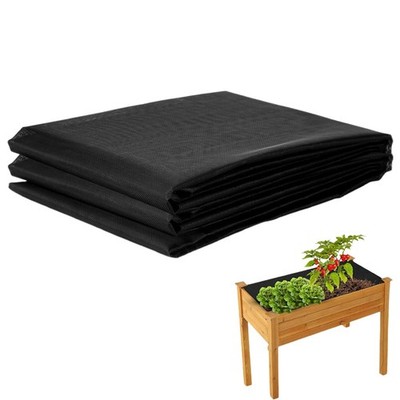 63x83 Inch Raised Garden Bed Liner Non Woven Fabric Soil Containment Mat