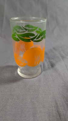 Vintage Mid Century Anchor Hocking Orange Juice Carafe small (6 oz) Juice  Glass | eBay