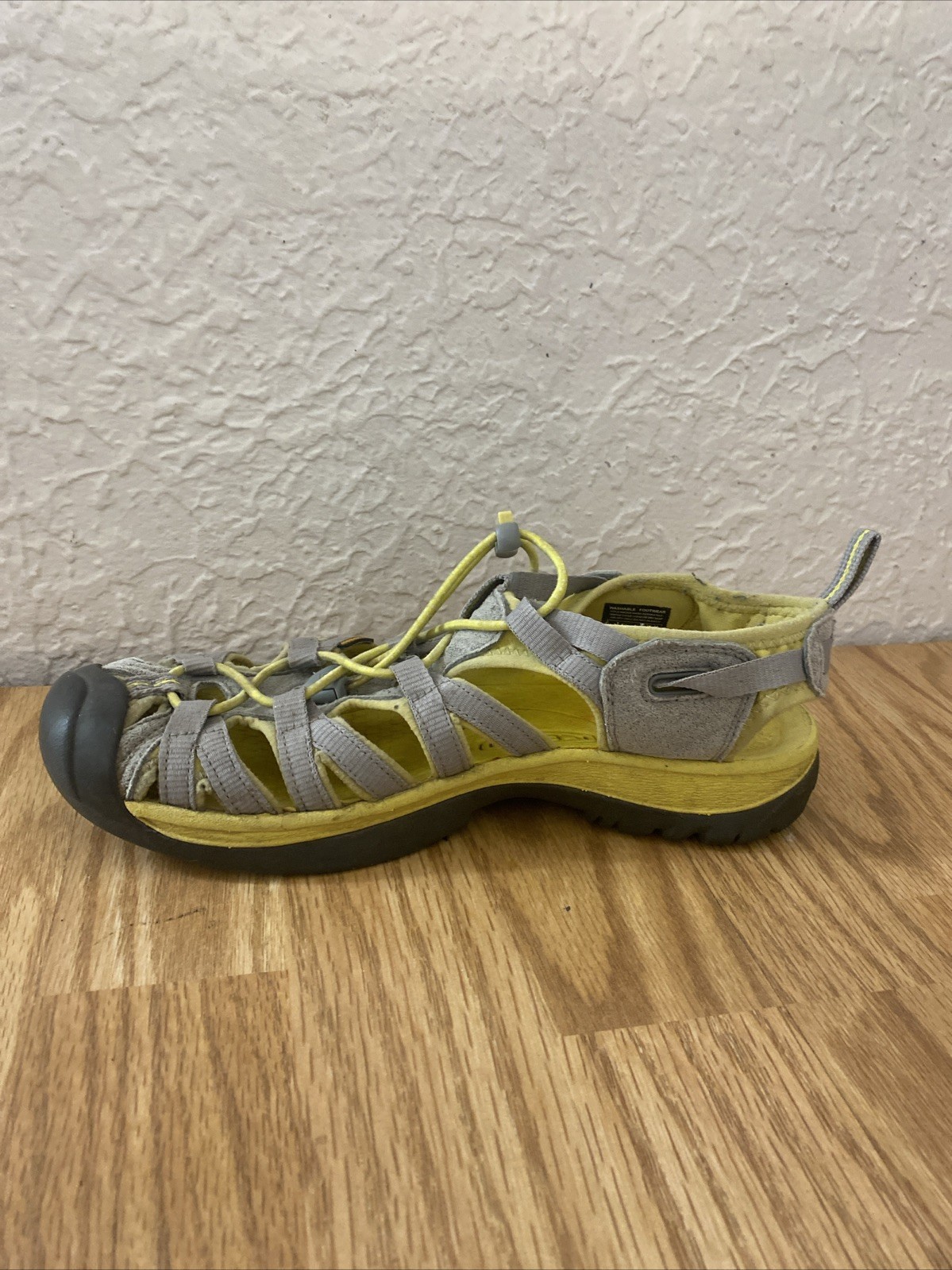 Sandali sportivi KEEN Whisper donna taglia 8 5 grigio giallo escursionismo spiaggia viaggio