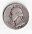 1939-S Washington Silver Quarter