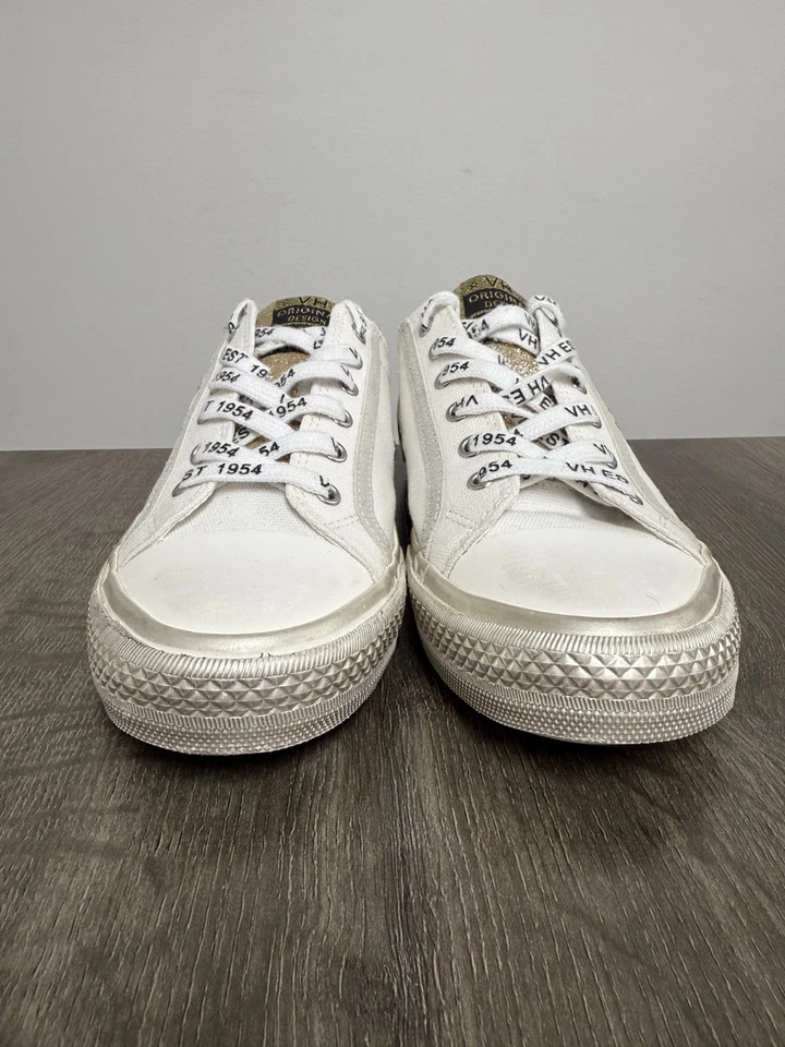 VINTAGE HAVANA Women’s Alive Fashion Sneakers White Washed Gold 7.5 - Image 4 of 4