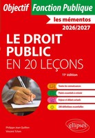 Le Droit Public En 20 LeçOns Philippe-Jean Quillien (U. A.) Taschenbuch 2026