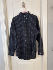 Men's Ralph Lauren Classic Green Plaid Yarmouth Cotton Button Down Shirt 16 1/2