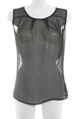 SISTERS POINT Blusentop Damen Top Gr. DE 36 schwarz Elegant