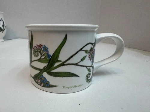 Portmeirion Botanic Garden Tea / Coffee , Drum Mug / Cup , Forget - Me  - Not