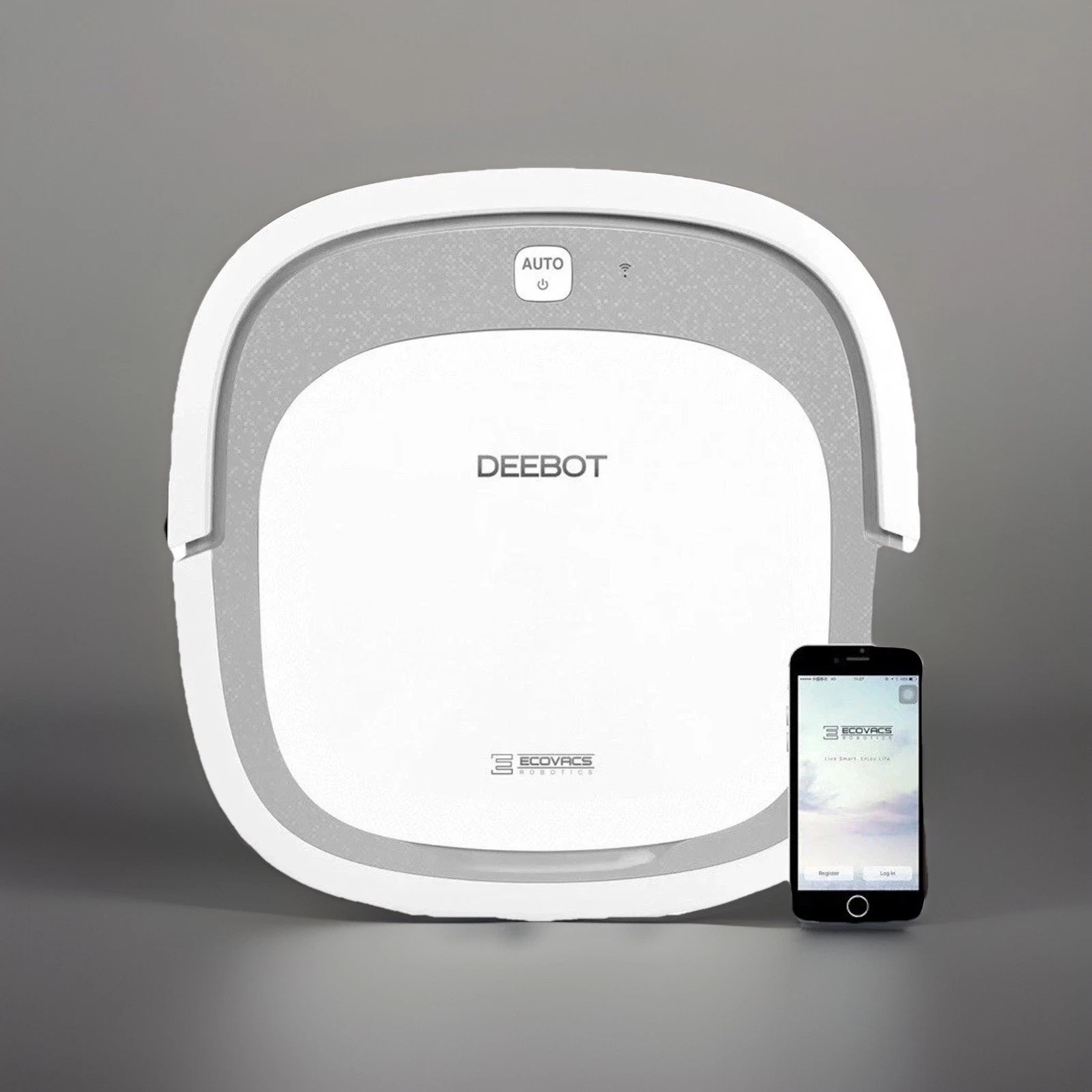 Ecovacs Deebot 601 600 Robotic Vacuum Cleaner Smart Wi-Fi Alexa App White Used