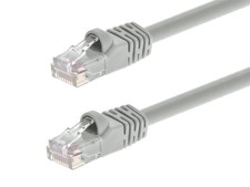 Cat5e Ethernet Patch Cable RJ45 Stranded 350Mhz UTP Copper Wire 24AWG 7ft Gray