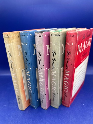 The Greater Magic Library Vol 1-5 by John Northern Hilliard 1st Printing 1956