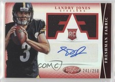 2013 Certified Freshman Fabric Mirror Red Signatures /250 Landry Jones Auto 0n8h