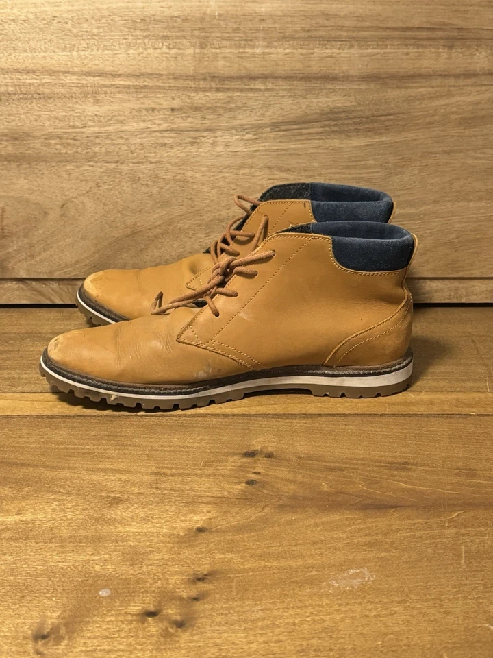 Zapato Deportivo Lacoste Montbard Chukka Cuero Tostado Botín Talla 11 Foto 3 de 4
