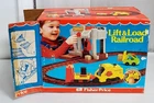 D-468 VINTAGE FISHER-PRICE LITTLE PEOPLE LIFT & LOAD RAILROAD PLAYSET IN BOX!