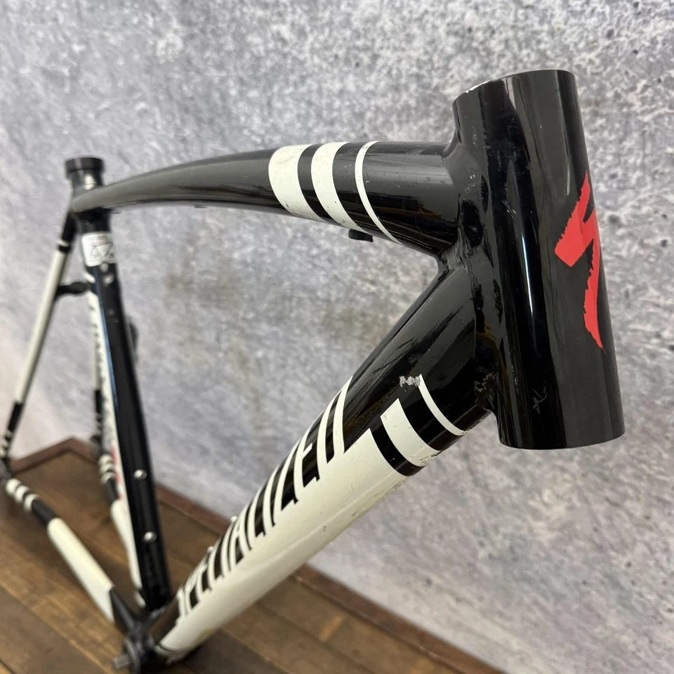 Quadro de pista Specialized Langster 50 54 preto branco liga Easton 700c 120mm - Imagem 3 de 4