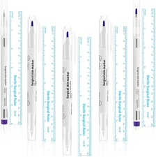 5 Pieces Tattoo Tip Markers Skin Marker Pen Tattoo Pen in 0.5 Mm and 1 Mm with P