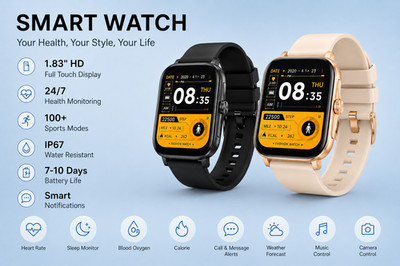 Smart Watch For Men/Women, Waterproof, Smartwatch, Bluetooth.
