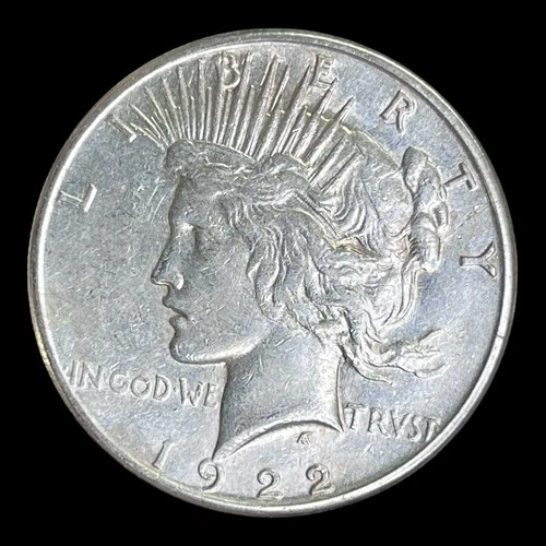 1922-S Peace Silver Dollar, XF+
