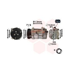 1x Kompressor, Klimaanlage VAN WEZEL 5800K172 passend für FORD SEAT VW