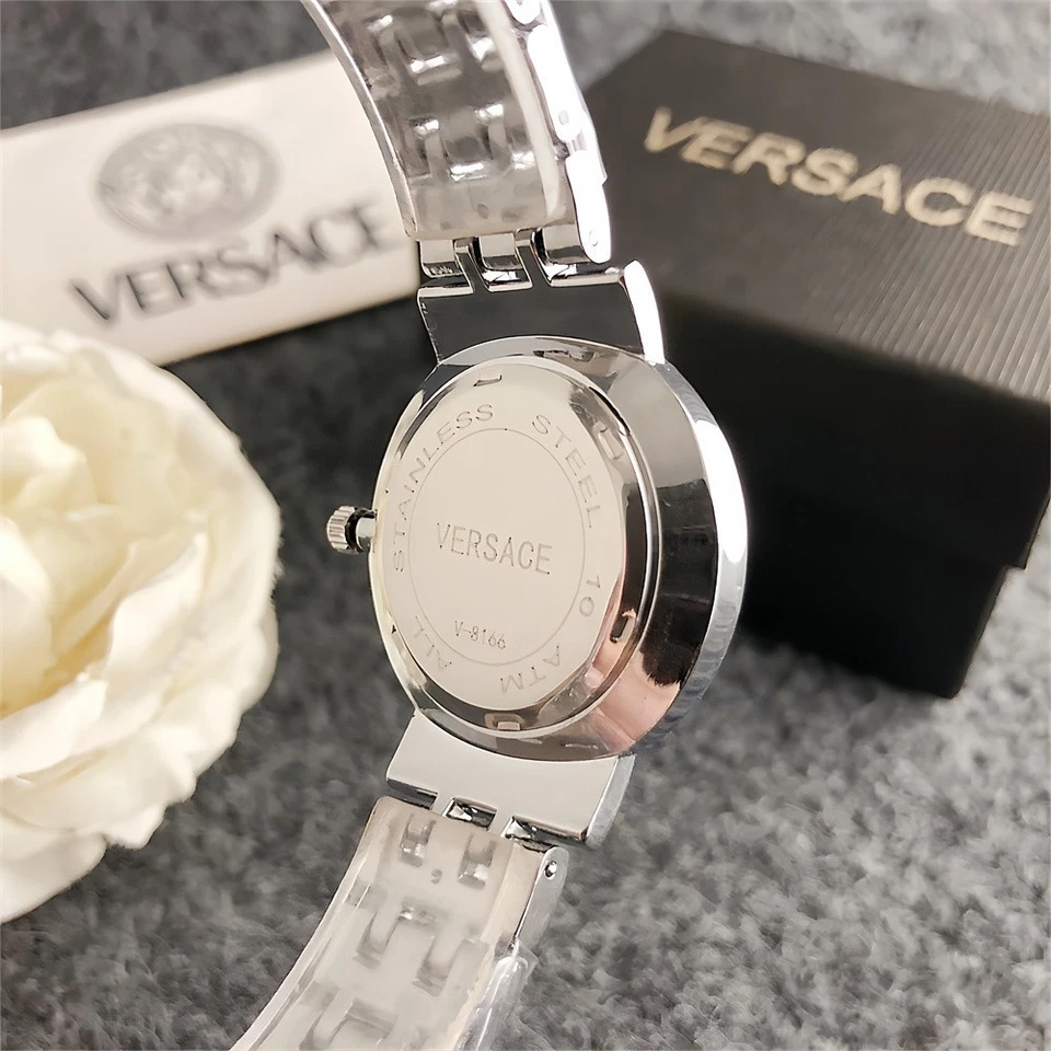 Versace ретро стиль кварцевые часы сплава браслет циферблат 33 мм с коробкой (бесплатный налог) - Изображение 3 из 4