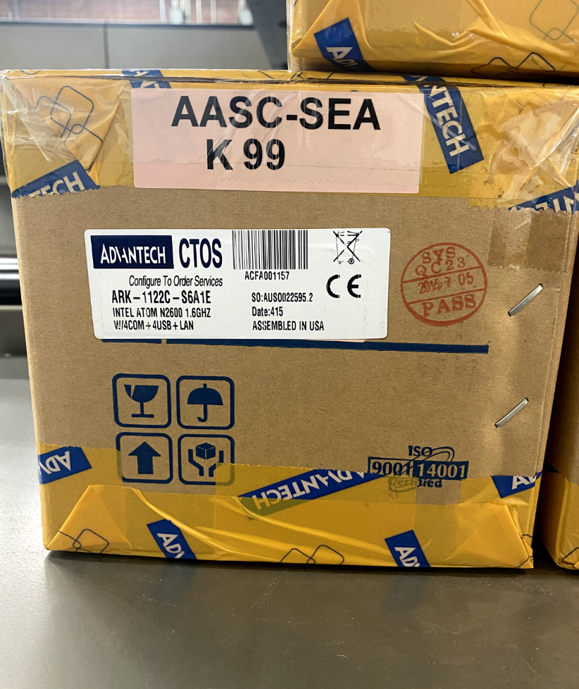 Advantech ARK-1122C-S6A1E Intel Atom N2600 1.6GHz Fanless Embedded Computer NEW