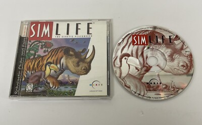 SimLife: The Genetic Playground 1998 Maxis Electronic Arts PC CD Game Sim Life