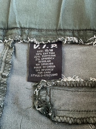 Vip Jeans Jogger Collection Junior Denim Hose Grün High Rise Gr. 15/16 - Bild 6 von 8
