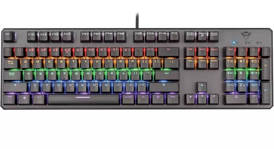 Trust Astra GXT 865 Mechanical Keyboard with 7 Colour Cycles - Brand New & Boxed - Image 2 of 3