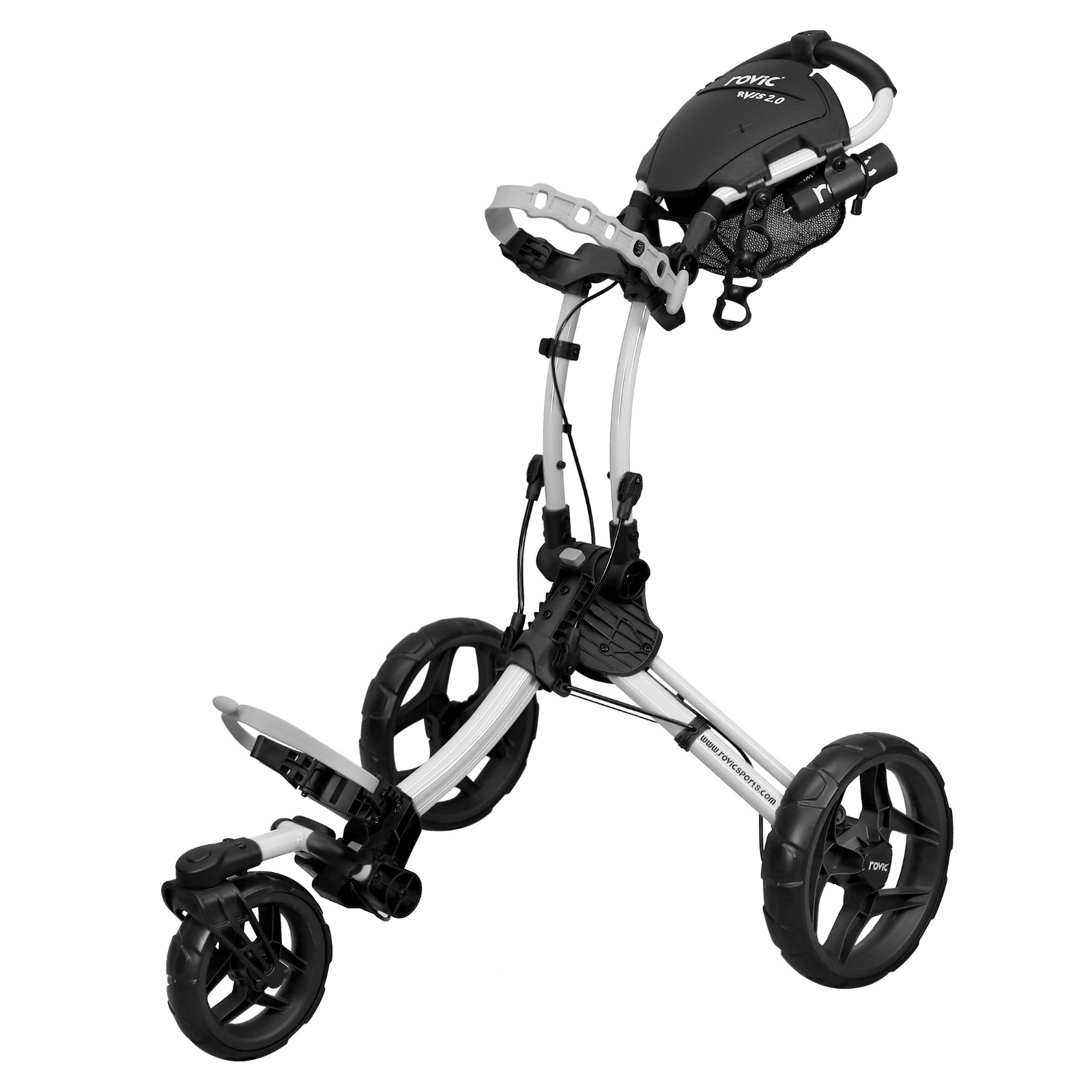 Rovic RV1S 2.0 Swivel Golf Push Cart  | 3-Wheel Folding Coll
