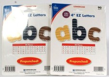 2 Packs Carson Dellosa YOU Nique Lowercase 4" ABC EZ Letters Prepunched 90 Piece