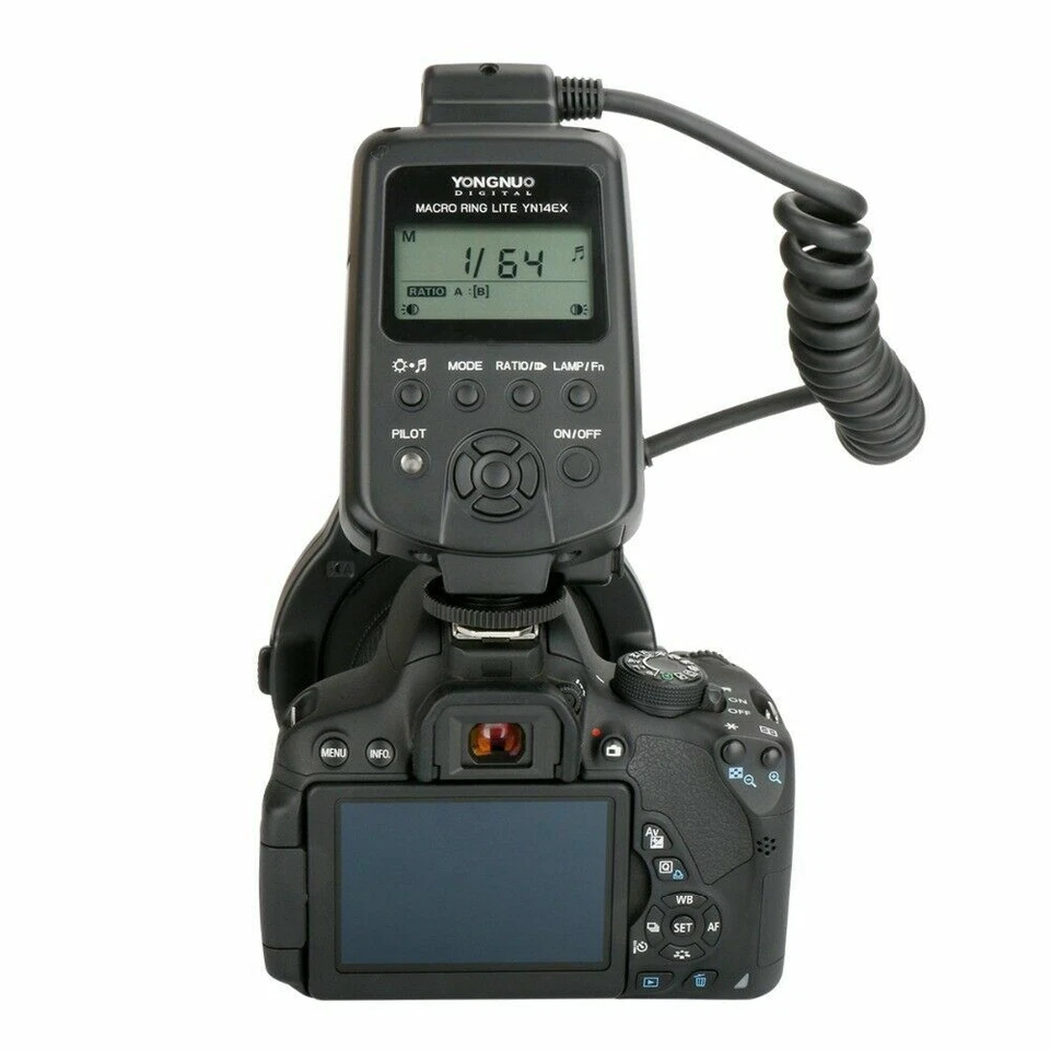 YONGNUO YN-14EX TTL Macro Ring LED Flash Light + Adapter Rings for Canon Cameras - Image 3 of 4