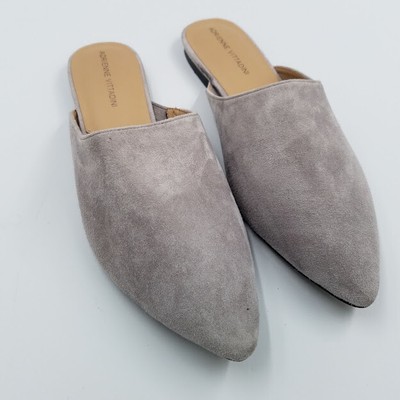 gray mule shoes