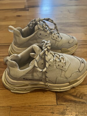 Authentic Women's Balenciaga White Triple S Sneakers Size 37 | eBay