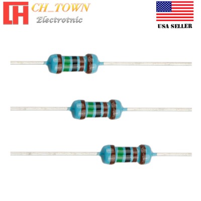 100pcs 1 5k Ohm Resistor Metal Film Resistors 1 Tolerance Ebay