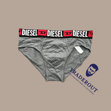 Diesel Men dark heather gray cotton stretch slip brief underwear size S L