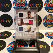 2009 SportKings Card Ken Shamrock / Kelly Slater / Ian Thorpe Silver Ver. Relic