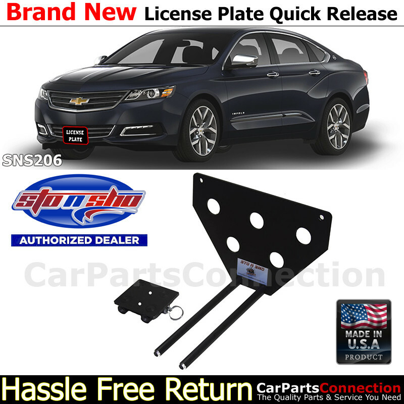 Sto N Sho Quick-Release Front License PlateMount Bracket For