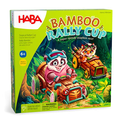 HABA Bamboo Rally Cup - Hype in the Jungle: Board Games for Kids 6-8