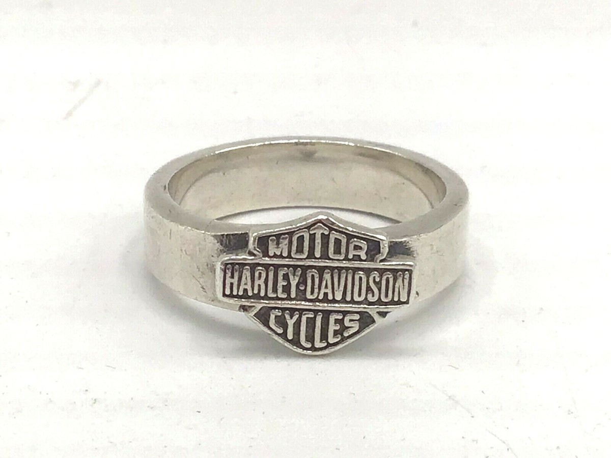 Vtg Sterling Silver 925 heavy original Harley Davidson Motor