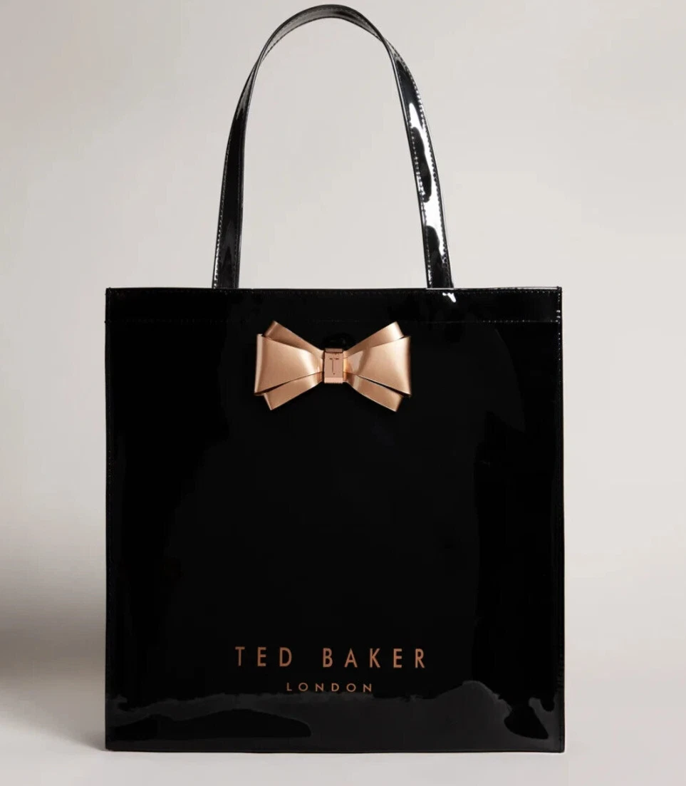 Ted Baker GENUINE BLACK large tote shopper bag NEW eBay