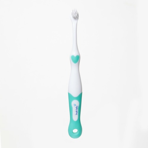 Brush Baby FirstBrush Toothbrush for Babies & Toddlers Blue 2 Pack - Picture 14 of 15