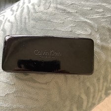 Calvin Klein Collection Eyeglass/Sunglasses Case Hard Shiny Black